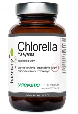 Kenay CHLORELLA YAEYAMA JAPOŃSKA 500mg 120t ALGI