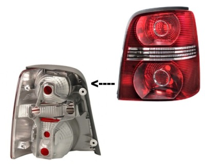 Лампа стоп задняя правая vw touran 1t1 1t2 2007-2010 фото №1