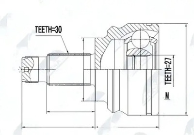 Nty npz-bm-001 набір шарнір, wał привідний фото №1
