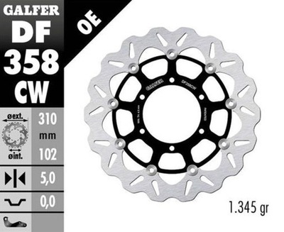 GALFER DISC BRAKE FRONT SUZUKI GSX-R 600 '08- GSX-R 750 '08- GSX-R  