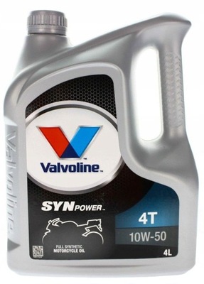 МАСЛО VALVOLINE 10W-50 4T SYNPOWER 4L VLE796017