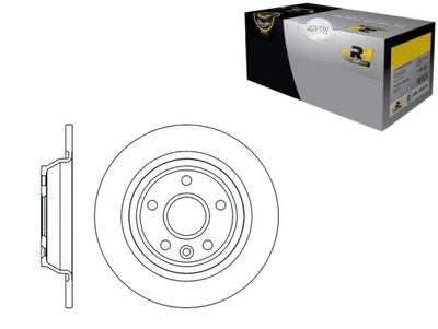 ДИСКИ ТОРМОЗНЫЕ ТОРМОЗНЫЕ 2 ШТУКИ 302X11 P 5-OTW FORD FOCUS GA