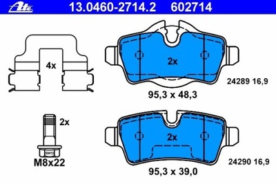 ZAPATAS HAMULC. MINI COOPER 06- PARTE TRASERA  