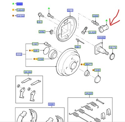 Циліндрик гальмівний 19,05mm ford focus fiesta ka фото №1