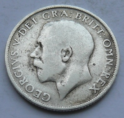 W. Brytania - JERZY V - 1 szyling 1911 r. srebro Ag