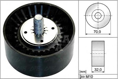 Ролик ремень многоручейковый. opel 2,0d antara 10- ina фото №1