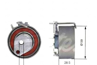 Ролик натяжителя ремень распределительного вала gates +gratisy фото №1