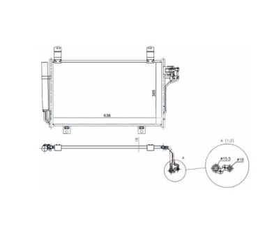 Mazda cx-5 2012 - 2017 радиатор кондиционера 1 фото №1
