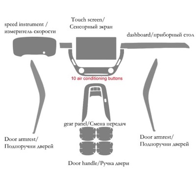 TPU PARA TOYOTA COROLLA 2019-2022 PRZEZROCZYSTY PELÍCULA DE PROTECCIÓN NAKLEJ~2067  