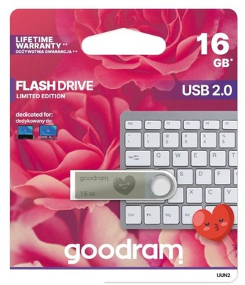 Pendrive GOODRAM 16GB USB 2.0 VALENTINE Serce