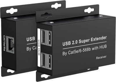 Przedłużacz USB 2.0 60m USB Ethernet Cat5e/6 Y423
