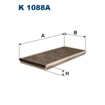 FILTR, VENTILACIÓN PRZESTRZENI PASAZERSKIEJ FILTRON K 1088A  