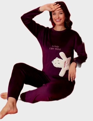 Piżama welurowa damska XL