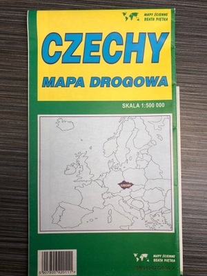 Czechy - mapa drogowa Praca zbiorowa kl