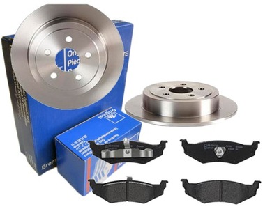 Тормозные диски тормозные колодки ate задняя chrysler neon i ii 270mm фото №1