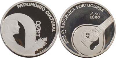 7CZ. PORTUGALIA 2,50 EURO 2008 6.05