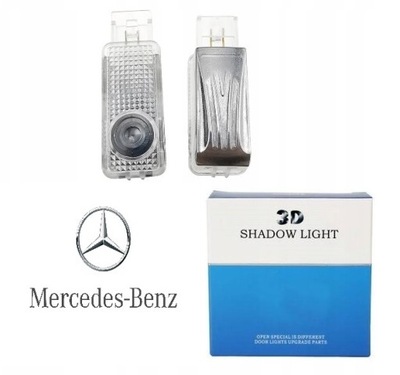 DIODO LUMINOSO LED LOGOTIPO PROJEKTORY MERCEDES C W203 CLK W209 SLK  