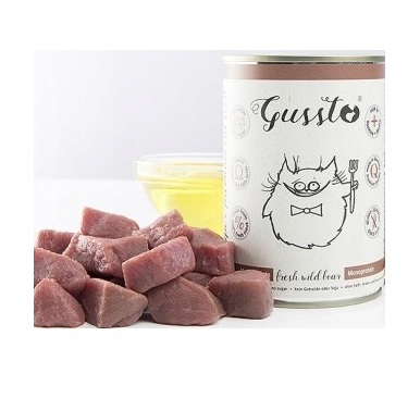 GUSSTO Cat Fresh Dzik mokra karma dla kotów 400 g