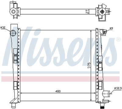 RADUADOR DEL MOTOR NISSENS NIS 62546  