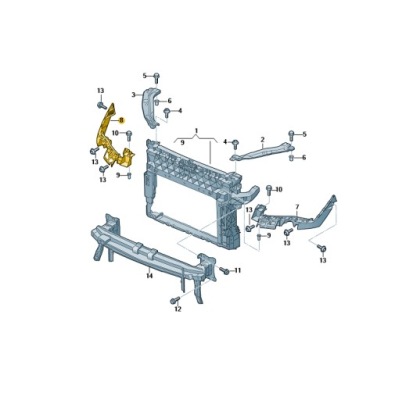 Направляющая pod фара ateca правая 575807890 фото №1