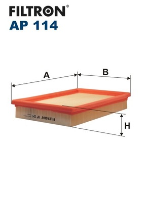 Filtron фільтр повітря ap114 фото №1