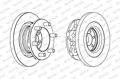 DISCOS DE FRENADO PARTE DELANTERA FERODO FCR313A  