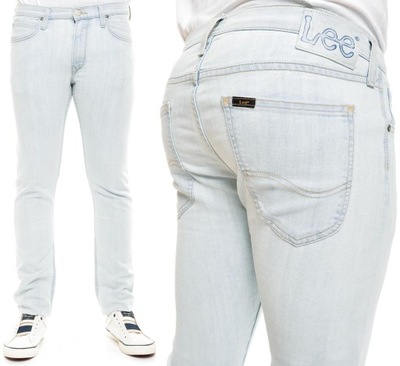 LEE spodnie BLUE jeans SLIM tapered LUKE _ W30 L32