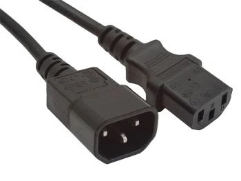 Kabel zasilający Przedłużacz 230V PC C13 C14 3m czarny