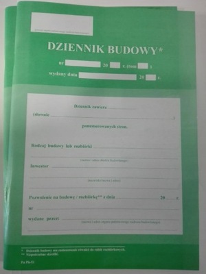 DZIENNIK BUDOWY