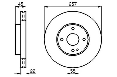 BOSCH 0 986 478 638 ДИСК ГАЛЬМІВНИЙ