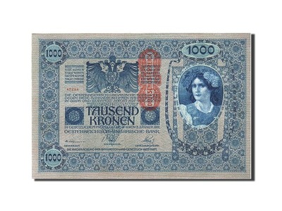 Banknot, Austria, 1000 Kronen, 1919, 1902-01-02, K