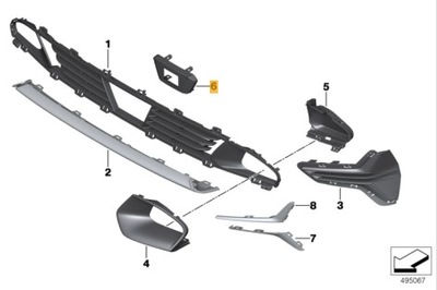 РАМКА ЗАЩИТА РАДАРА BMW 3 G20/G21 51117478822