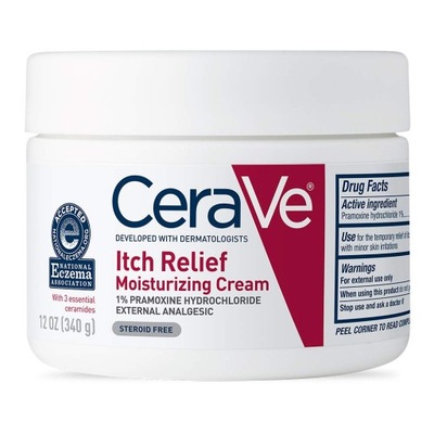 CeraVe Itch Relief Krem nawilżający - swędzenie