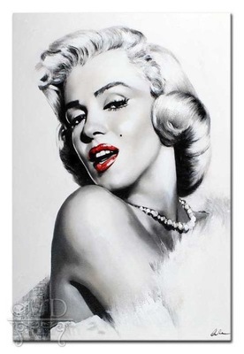 Marilyn Monroe obraz olejny malowany na płótnie