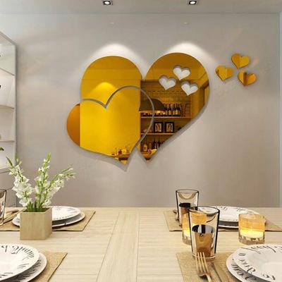 Heart Shape Wall Sticker 3D Creative stickers