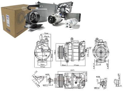 COMPRESOR DE ACONDICIONADOR VW AMAROK CALIFORNIA T5 CAMPER CALIFORNIA T6  