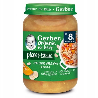 Gerber Organic Jesienne warzywa z kaszą 190 g