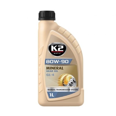 K2 - MINERALNY OIL PRZEKLADNIOWY 80W-90 GL-4 1L  