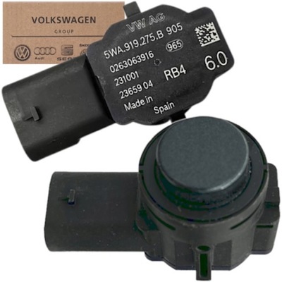 5WA919275B NUEVO ORIGINAL SENSOR APARCAMIENTO SENSORES DE APARCAMIENTO VW SKODA SEAT VOLKSWAGEN  