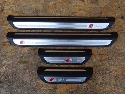 Audi q3 8u lift накладки накладки пороговые s-line kpl фото №1