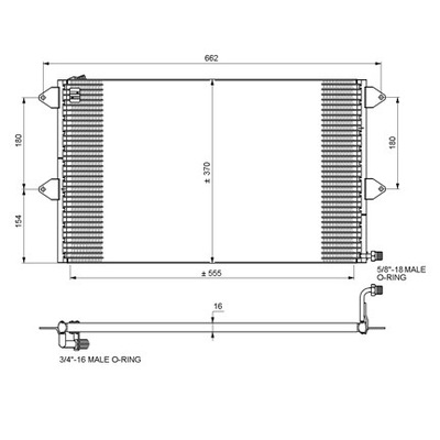 RADUADOR DE ACONDICIONADOR SEAT  