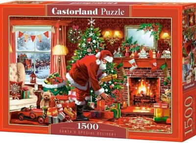 Castorland puzzle świąteczne Boże Narodzenie Święty Mikołaj 1500 elementów