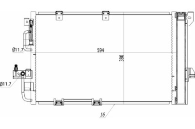 Hart конденсатор конденсатор кондиціонера astra g 2.0td 02- фото №1
