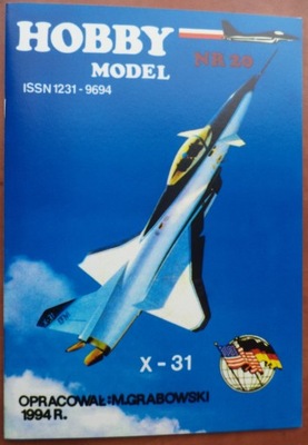 1:33 Samolot X-31 Hobby Model 20