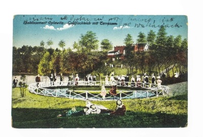 OPŁAWIEC - PARK, STAW 1916