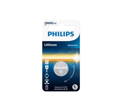 Bateria CR2032 guzikowa 3V Philips