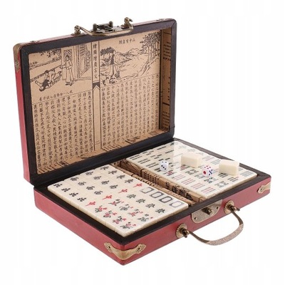 Chińska antyczna gra planszowa Mahjong 144