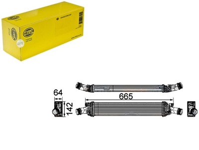 ІНТЕРКУЛЕР VW A4 A5 A6 2,0 TDI 08- HELLA