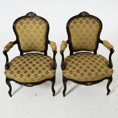 Para foteli okutych, w stylu Napoleona III 1860 r
