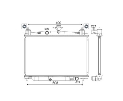 Радіатор mazda 2 10- zy8415200a фото №1